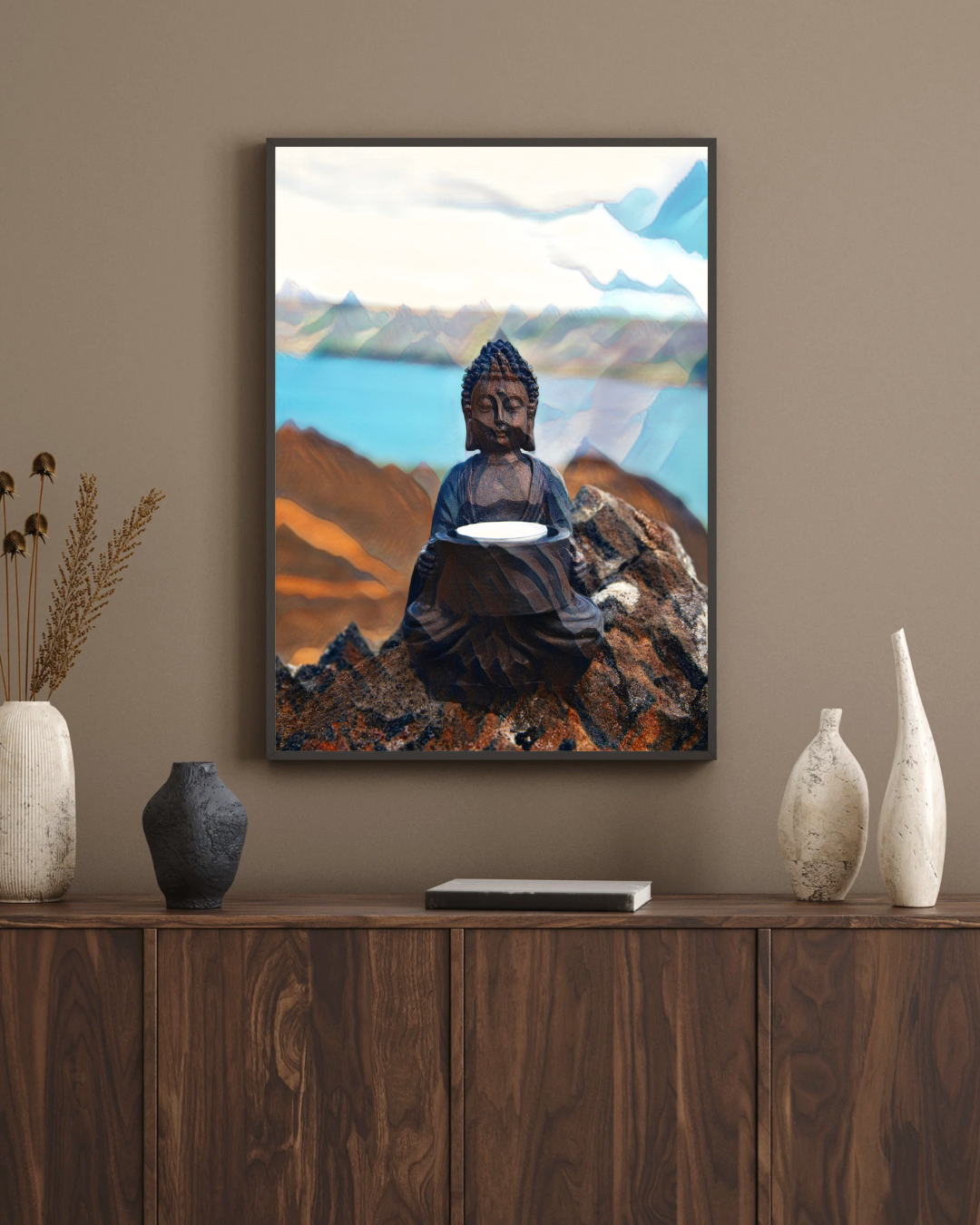 Buddha in Kleifarvatn – Icelandic Art Print