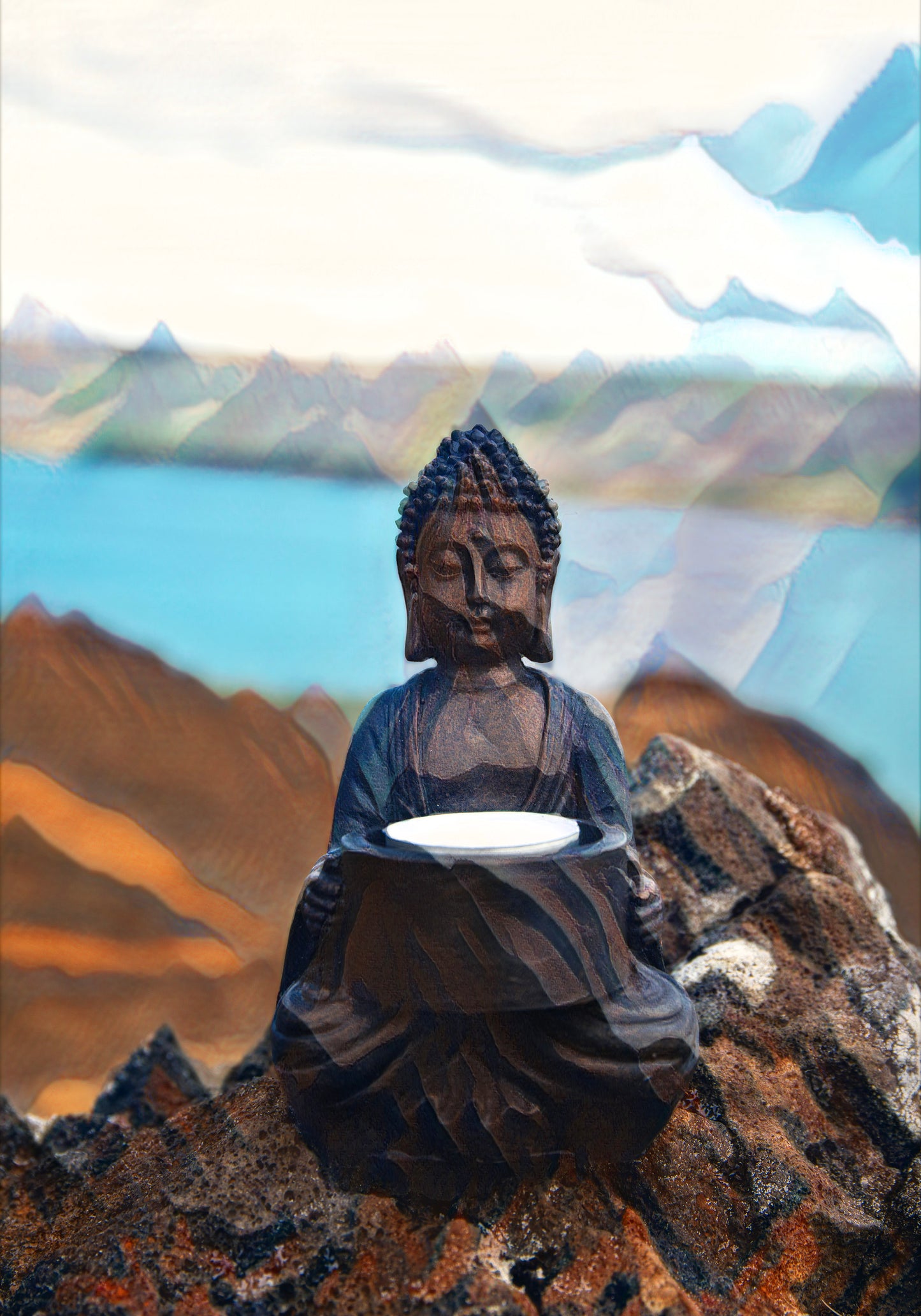 Buddha-mixed-media